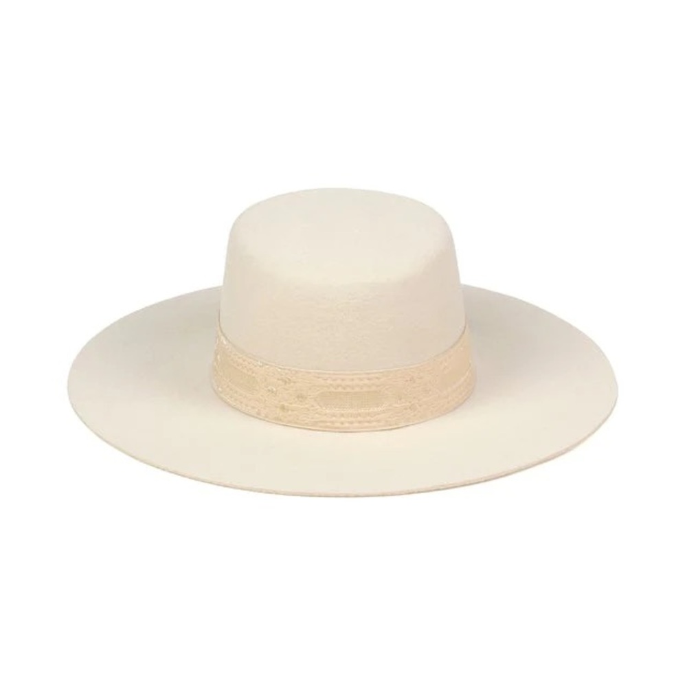 Lack of Color Women's The Sierra Gold Wide-Brimmed Wool Boater Hat  !  NWT - Picture 5 of 5